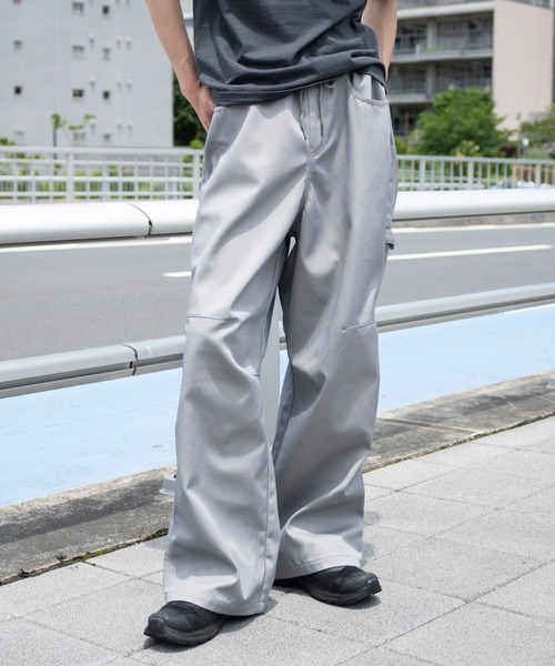 WEGO(ウィゴー)の「WEGO/接触冷感ペインターパンツ(チノパンツ・メンズ・グレー/ブラック・MEDIUM/LARGE)」の1枚目の写真