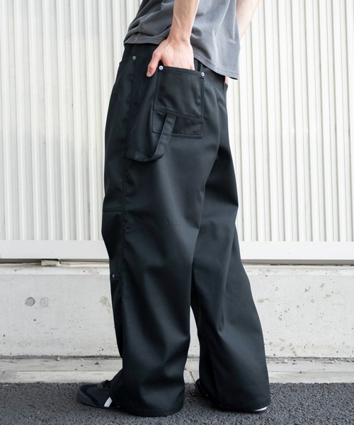 WEGO(ウィゴー)の「WEGO/接触冷感ペインターパンツ(チノパンツ・メンズ・グレー/ブラック・MEDIUM/LARGE)」の2枚目の写真