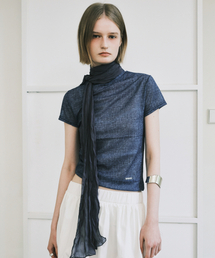 SHEER DENIM MOOD TOP_BLUE