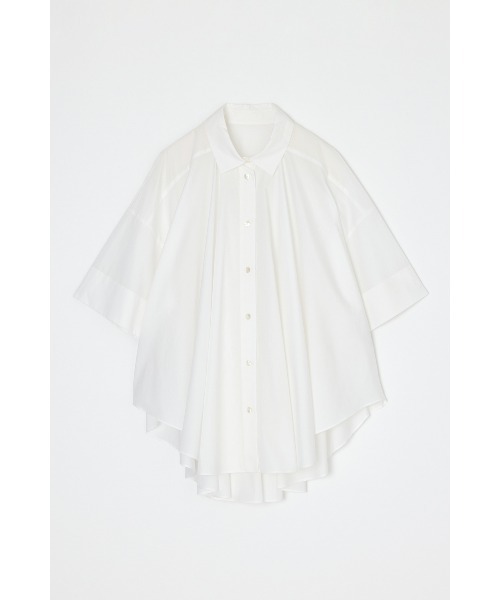 ENFOLD(エンフォルド)の「CIRCLE DRAPE SHIRT(シャツ/ブラウス・レディース・ブラック/ホワイト・38)」の2枚目の写真