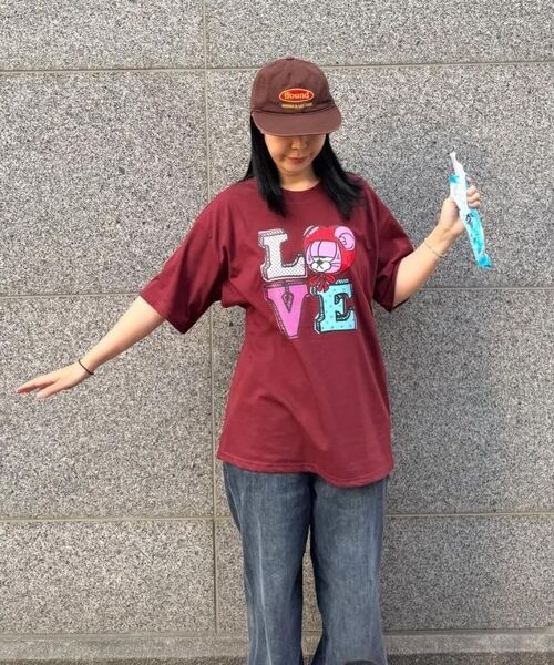 BERNI(ベルニ)の「ドットハートラブ半袖Tシャツ(ブラック)(Tシャツ/カットソー・レディース・その他・SMALL/MEDIUM/LARGE/X-LARGE/2XL)」の6枚目の写真