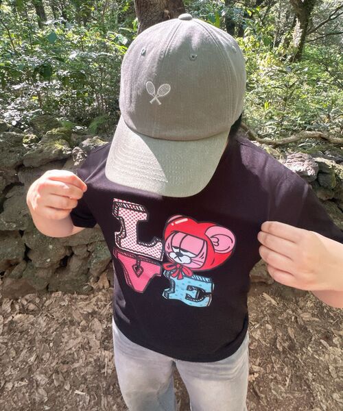 BERNI(ベルニ)の「ドットハートラブ半袖Tシャツ(ブラック)(Tシャツ/カットソー・レディース・その他・SMALL/MEDIUM/LARGE/X-LARGE/2XL)」の9枚目の写真