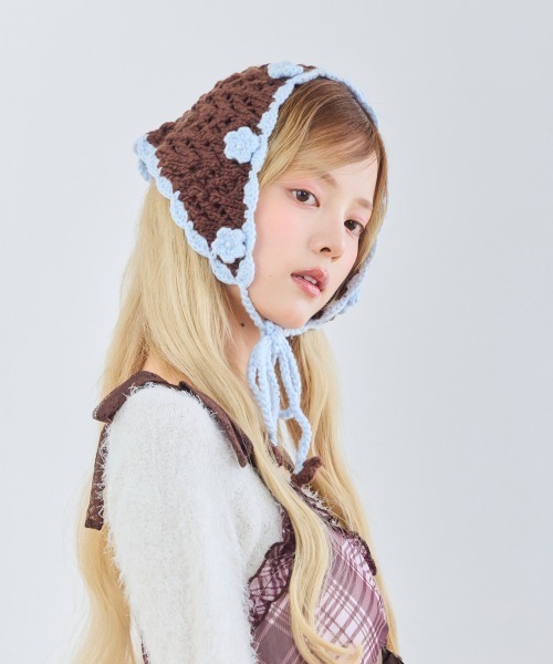 kaorinomori（カオリノモリ）の「kaorinomori タルルバブーシュカ / カオリノモリ（ヘアバンド・レディース・ホワイト/レッド/チョコ・FREE）」の11枚目の写真