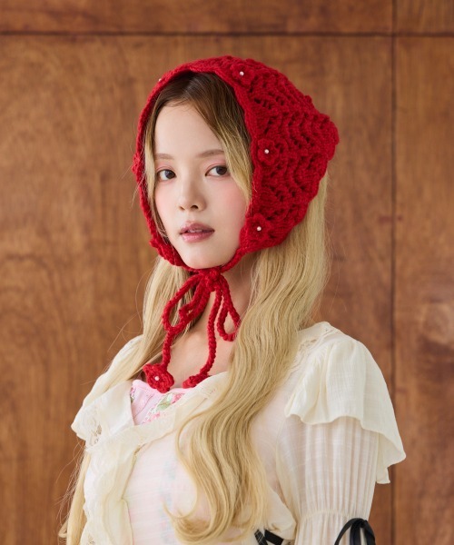 kaorinomori（カオリノモリ）の「kaorinomori タルルバブーシュカ / カオリノモリ（ヘアバンド・レディース・ホワイト/レッド/チョコ・FREE）」の18枚目の写真