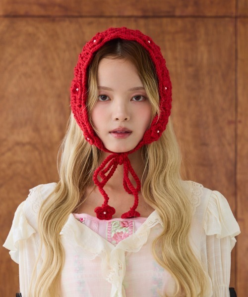 kaorinomori（カオリノモリ）の「kaorinomori タルルバブーシュカ / カオリノモリ（ヘアバンド・レディース・ホワイト/レッド/チョコ・FREE）」の19枚目の写真
