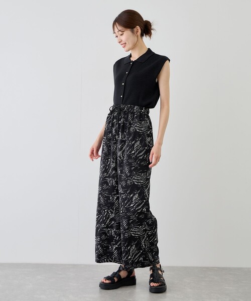 Jayro(ジャイロ)の「総柄イージーパンツ(その他パンツ・レディース・ブラウン系その他3/ブラック系その他2/ホワイト系その他2/ブラック系その他/レッド系その他3・FREE)」の8枚目の写真