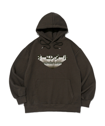 OUNDERR（オアンダーアール）の「アンダーライトロゴフードTシャツ（カーキ）（パーカー）」
