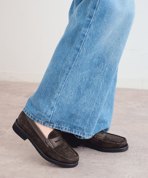 U by SPICK&SPAN(ユーバイスピックアンドスパン)の「CORSO ROMA 9 / コルソローマノーヴェ スエードローファー(ローファー・レディース・ブラウン・36/37/38)」の1枚目の写真