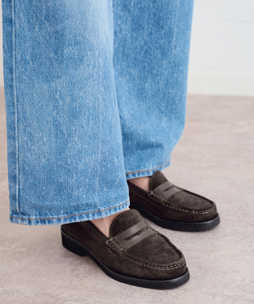 U by SPICK&SPAN(ユーバイスピックアンドスパン)の「CORSO ROMA 9 / コルソローマノーヴェ スエードローファー(ローファー・レディース・ブラウン・36/37/38)」の2枚目の写真