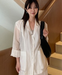 シングルブレストシアージャケット