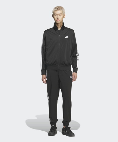 adidas(アディダス)の「スタジアム トリコット ルーズフィット トラックトップ(ジャージ) / アディダス adidas(ジャージ・メンズ・ブラック×ホワイト・XX-LARGE/3XL/LARGE/MEDIUM/SMALL/X-LARGE/X-SMALL)」の5枚目の写真