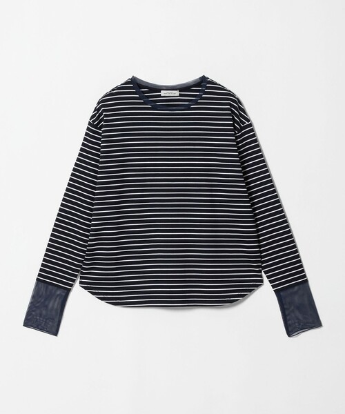 green label relaxing(グリーンレーベルリラクシング)の「ソデ チュール プルオーバー カットソー(Tシャツ/カットソー・レディース・その他1/オフホワイト/ブラック/その他2・FREE)」の7枚目の写真