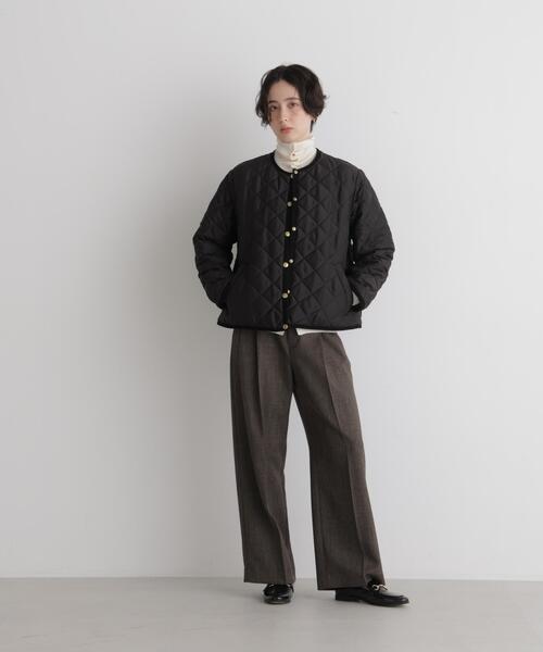 Traditional Weatherwear(トラディショナルウェザーウェア)の「Traditional Weatherwear/別注 ARKLEY A-LINE(ノーカラージャケット・レディース・ブラック/アイボリー・32/34)」の13枚目の写真
