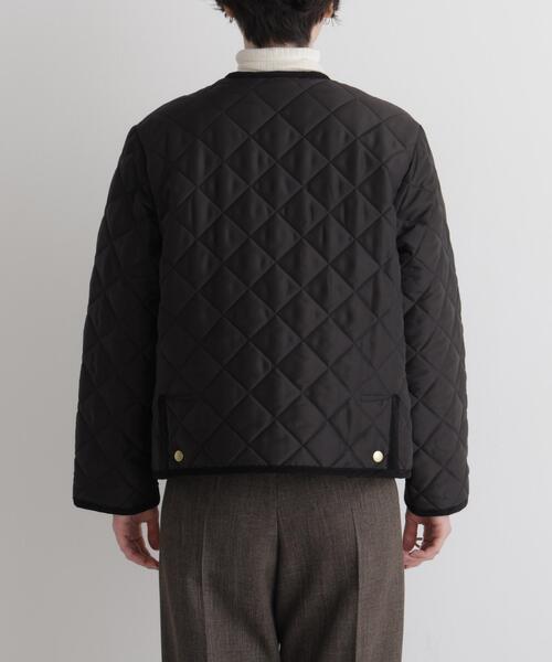 Traditional Weatherwear(トラディショナルウェザーウェア)の「Traditional Weatherwear/別注 ARKLEY A-LINE(ノーカラージャケット・レディース・ブラック/アイボリー・32/34)」の19枚目の写真