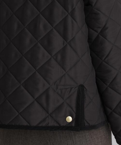 Traditional Weatherwear(トラディショナルウェザーウェア)の「Traditional Weatherwear/別注 ARKLEY A-LINE(ノーカラージャケット・レディース・ブラック/アイボリー・32/34)」の20枚目の写真