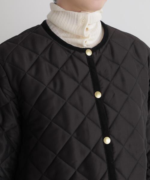 Traditional Weatherwear(トラディショナルウェザーウェア)の「Traditional Weatherwear/別注 ARKLEY A-LINE(ノーカラージャケット・レディース・ブラック/アイボリー・32/34)」の21枚目の写真