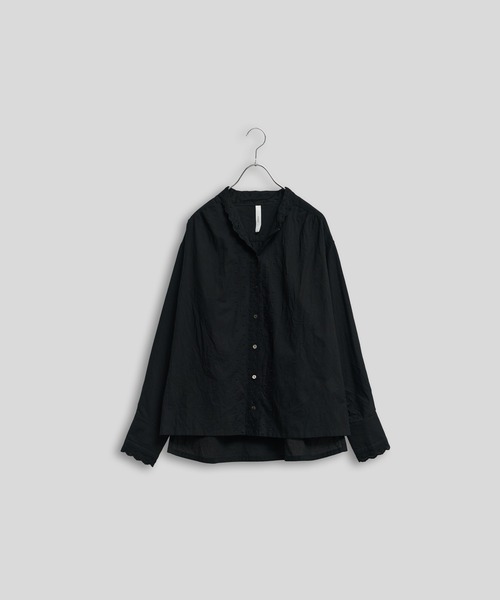 Kelen(ケレン)の「「KELEN / ケレン」スカラップレース2WAYカラーブラウス(シャツ/ブラウス・レディース・オフホワイト/グリーン/ブラック・S/M)」の3枚目の写真