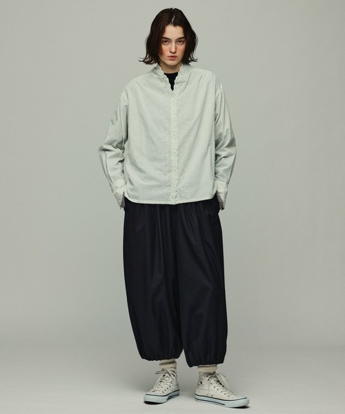 Kelen(ケレン)の「「KELEN / ケレン」スカラップレース2WAYカラーブラウス(シャツ/ブラウス・レディース・オフホワイト/グリーン/ブラック・S/M)」の22枚目の写真