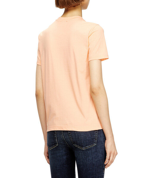 DIESEL（ディーゼル）の「ウィメンズ Tシャツ T-REG- NEW-D-FOIL（Tシャツ/カットソー・レディース・ブラック/オレンジ/ホワイト・LARGE/X-SMALL/MEDIUM/SMALL）」の5枚目の写真