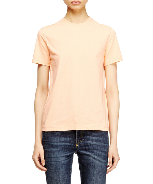DIESEL（ディーゼル）の「ウィメンズ Tシャツ T-REG- NEW-D-FOIL（Tシャツ/カットソー・レディース・ブラック/オレンジ/ホワイト・LARGE/X-SMALL/MEDIUM/SMALL）」の4枚目の写真