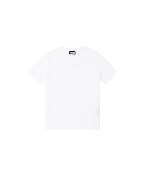 DIESEL（ディーゼル）の「ウィメンズ Tシャツ T-REG- NEW-D-FOIL（Tシャツ/カットソー・レディース・ブラック/オレンジ/ホワイト・LARGE/X-SMALL/MEDIUM/SMALL）」の2枚目の写真