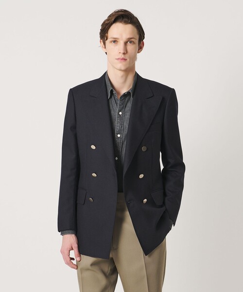 UNITED ARROWS(ユナイテッドアローズ)の「ネイビー ダブル 6ボタン ブレザー(テーラードジャケット・メンズ・ネイビー・48/50/46/44)」の1枚目の写真