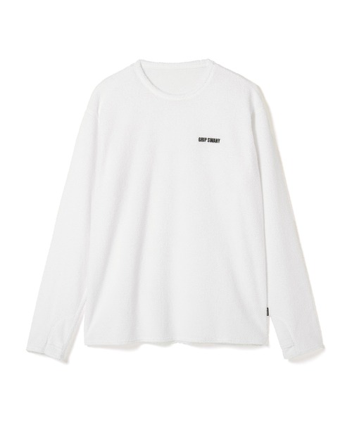 GRIP SWANY(グリップスワニー)の「【GSMCT-210】 AERATION LS TEE(Tシャツ/カットソー・メンズ・セージグリーン/ホワイト/ブラック/オリーブ・M/L/XL/XXL/S)」の1枚目の写真