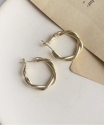 【NiiNa】ツイストサークルピアス