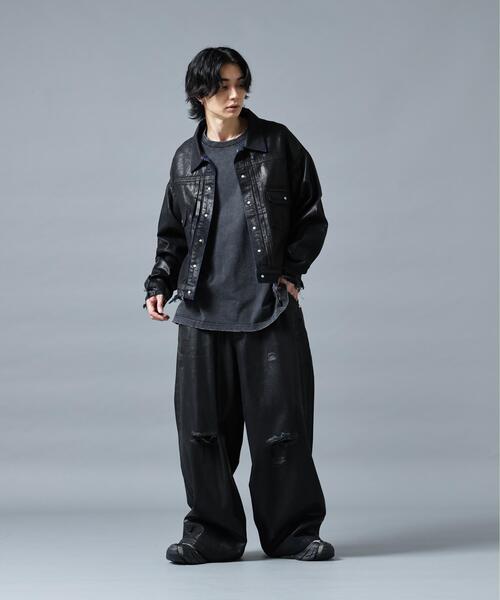 DANKE SCHON（ダンケシェーン）の「DankeSchon/ダンケシェーン/BAGGY JEANS/RUBBER（デニムパンツ・レディース・ブラック/その他4・S/L/M）」の7枚目の写真