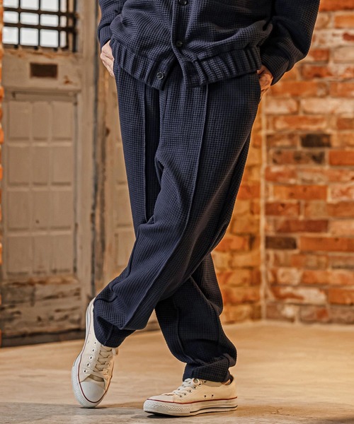 CAMBIO(カンビオ)の「mp15327- Big Waffle Balloon Pants バルーンパンツ(CAM26AW-015)(その他パンツ・メンズ・ブラック/ネイビー/イエロー・S/M/L)」の1枚目の写真