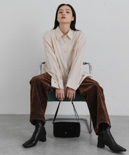 SENSE OF PLACE by URBAN RESEARCH（センスオブプレイスバイアーバンリサーチ）の「メタルボタンピーチタッチルーズシャツ（シャツ/ブラウス・レディース・ライトベージュ/ピンク/ブラウン・ONE）」の19枚目の写真