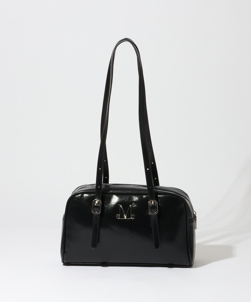 MUCENT（ムセント）の「【MUCENT/ムセント】LUIN METAL LOGO BAGUETTE BAG UNISEX/ルイン メタル ロゴ バゲットバッグ ユニセックス（ショルダーバッグ・レディース・ブラック・FREE）」の5枚目の写真