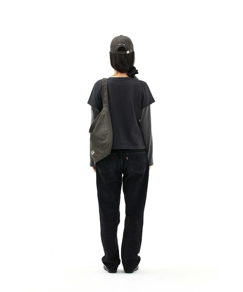 EMIS(イミス)の「(W) LAYERED LS T-SHIRT(Tシャツ/カットソー・レディース・ライトグレー/ブラック/クリーム・FREE)」の8枚目の写真