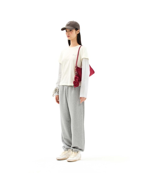 EMIS(イミス)の「(W) LAYERED LS T-SHIRT(Tシャツ/カットソー・レディース・ライトグレー/ブラック/クリーム・FREE)」の17枚目の写真