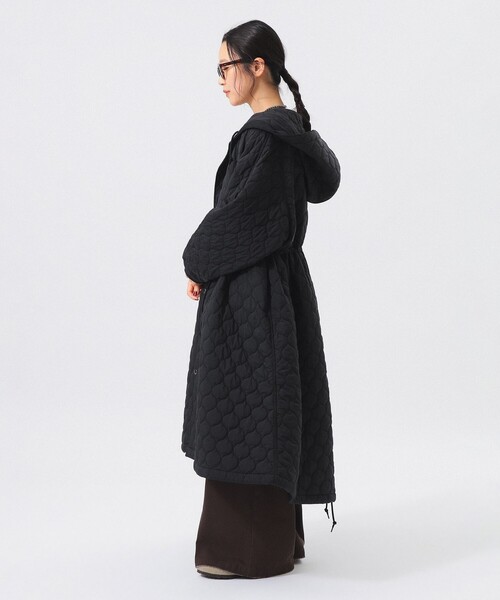 BEAMS BOY（ビームスボーイ）の「ナイロン キルト フードコート（その他アウター・レディース・オリーブ/ブラック・ONE SIZE）」の14枚目の写真