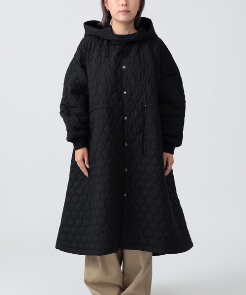 BEAMS BOY（ビームスボーイ）の「ナイロン キルト フードコート（その他アウター・レディース・オリーブ/ブラック・ONE SIZE）」の10枚目の写真
