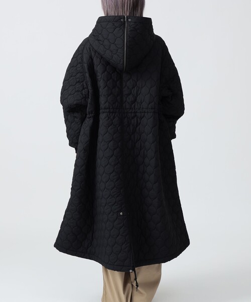 BEAMS BOY（ビームスボーイ）の「ナイロン キルト フードコート（その他アウター・レディース・オリーブ/ブラック・ONE SIZE）」の12枚目の写真