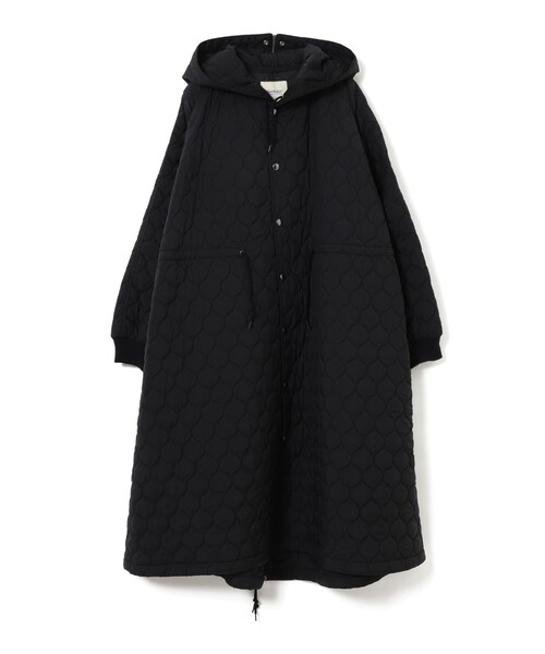 BEAMS BOY（ビームスボーイ）の「ナイロン キルト フードコート（その他アウター・レディース・オリーブ/ブラック・ONE SIZE）」の3枚目の写真