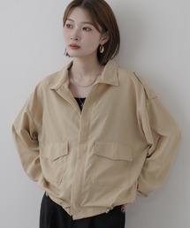ドロストスタンドカラーショートブルゾン