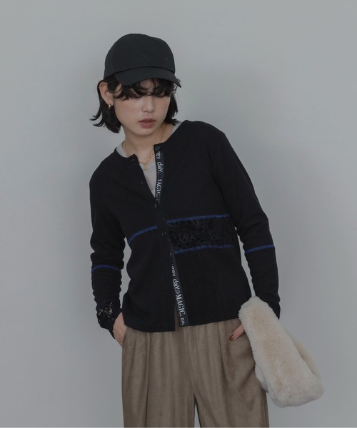 Eimee Law(エイミーロウ)の「マルチ4TEXパッチワークカーデ(カーディガン/ボレロ・レディース・ブラウン/ブラック・FREE)」の17枚目の写真