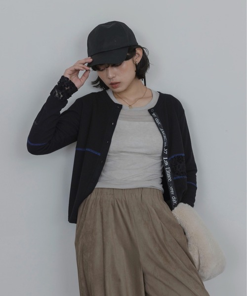 Eimee Law(エイミーロウ)の「マルチ4TEXパッチワークカーデ(カーディガン/ボレロ・レディース・ブラウン/ブラック・FREE)」の19枚目の写真