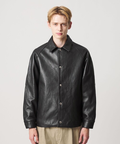 BEAUTY&YOUTH UNITED ARROWS（ビューティーアンドユースユナイテッドアローズ）の「セミベジタブル レザー ラグラン ブルゾン（その他アウター・メンズ・ブラック・M/S/XL/L）」の17枚目の写真