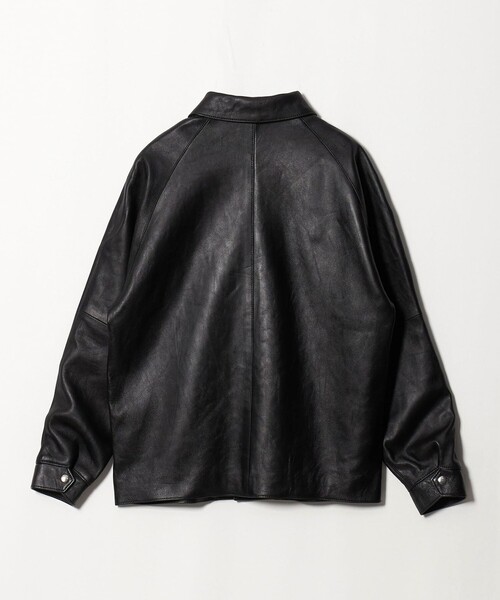 BEAUTY&YOUTH UNITED ARROWS（ビューティーアンドユースユナイテッドアローズ）の「セミベジタブル レザー ラグラン ブルゾン（その他アウター・メンズ・ブラック・M/S/XL/L）」の9枚目の写真