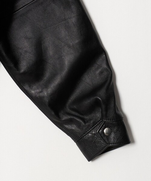 BEAUTY&YOUTH UNITED ARROWS（ビューティーアンドユースユナイテッドアローズ）の「セミベジタブル レザー ラグラン ブルゾン（その他アウター・メンズ・ブラック・M/S/XL/L）」の11枚目の写真