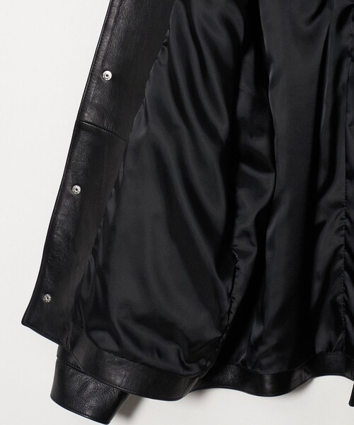 BEAUTY&YOUTH UNITED ARROWS（ビューティーアンドユースユナイテッドアローズ）の「セミベジタブル レザー ラグラン ブルゾン（その他アウター・メンズ・ブラック・M/S/XL/L）」の4枚目の写真
