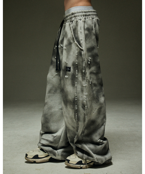 MWOONG(ムン)の「Destroyed P dusty gray B(スウェットパンツ・レディース・その他・FREE)」の5枚目の写真