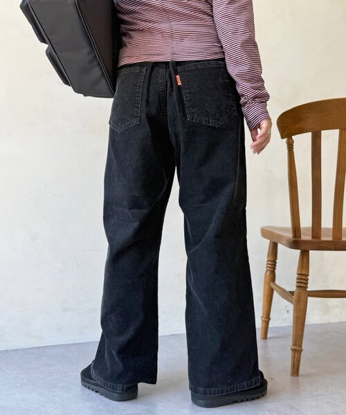 CPCM(シーピーシーエム)の「コーデュロイストレートパンツ(その他パンツ・レディース・ブラウン/ブラック/ピンク・MEDIUM/SMALL)」の6枚目の写真