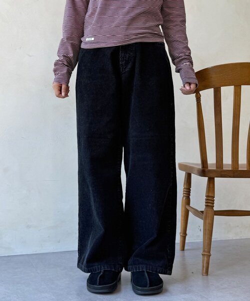 CPCM(シーピーシーエム)の「コーデュロイストレートパンツ(その他パンツ・レディース・ブラウン/ブラック/ピンク・MEDIUM/SMALL)」の13枚目の写真