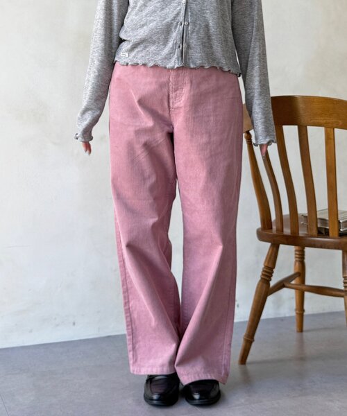 CPCM(シーピーシーエム)の「コーデュロイストレートパンツ(その他パンツ・レディース・ブラウン/ブラック/ピンク・MEDIUM/SMALL)」の16枚目の写真