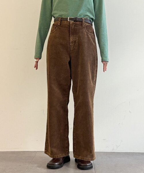 CPCM(シーピーシーエム)の「コーデュロイストレートパンツ(その他パンツ・レディース・ブラウン/ブラック/ピンク・MEDIUM/SMALL)」の19枚目の写真
